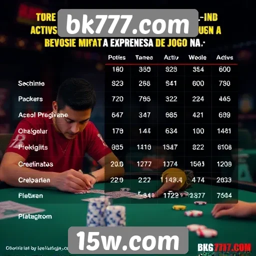 Estatísticas de jogadores ativos no bk777.com